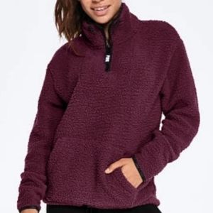 NEED GONE! PINK Fuzzy Sherpa Purple Pullover